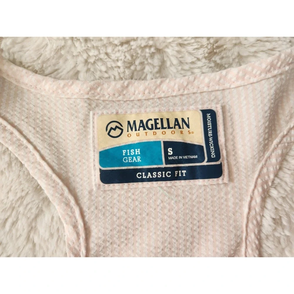 Magellan Outdoor Fish Gear Sleeveless‎ Racerback Tank Top Pink Womens Small - Picture 3 of 6